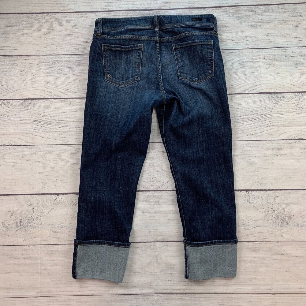 Kut from the Kloth Jean Capri 10 Mid Rise Cuffed 25" Inseam - Picture 6 of 12